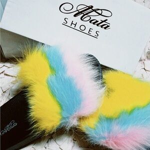 Mata Tie-dye Bling Slides